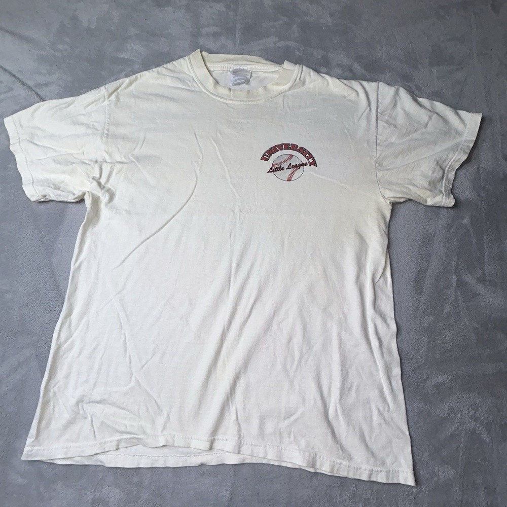 Vintage Little League T Shirt Adult Large Baseball University Graphic USA Tee
